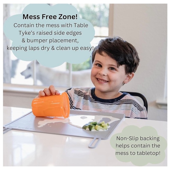 NWT in Box Table Tyke Roll Up Silicone Dining Mat Ballerina Pink - Picture 6 of 8